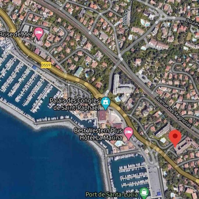 Chaleureux Appartement Face Au Port Sta Lucia, Tout A Pieds, Wifi Saint-Raphaël Eksteriør bilde